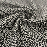 Zusammengerollter Stoff Mini-Leopard Sand – hochwertiger Baumwollstoff