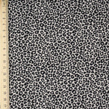 Glatt ausgelegter Popeline-Stoff mit Mini-Leopardenprint – Beige/Braun