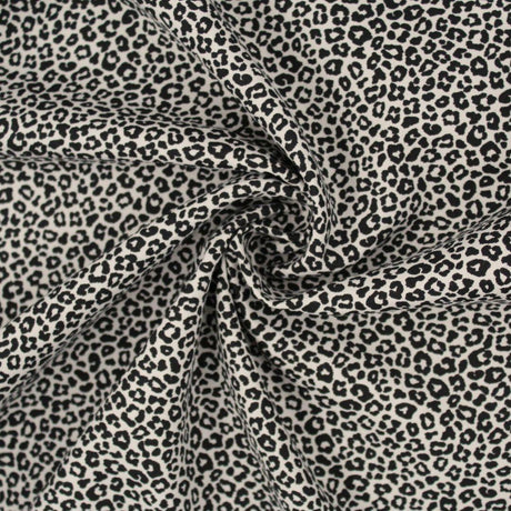 Detailansicht Baumwollpopeline Mini-Leopard – strukturierte Oberfläche