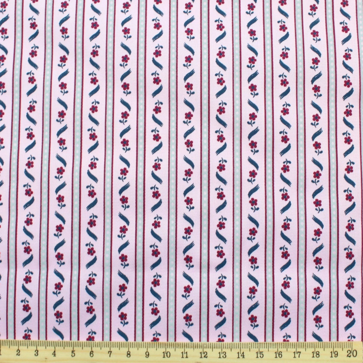 Baumwollsatin kleine Blumen | Rosa