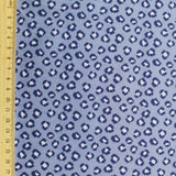 Baumwollsatin mini Leo | Blau