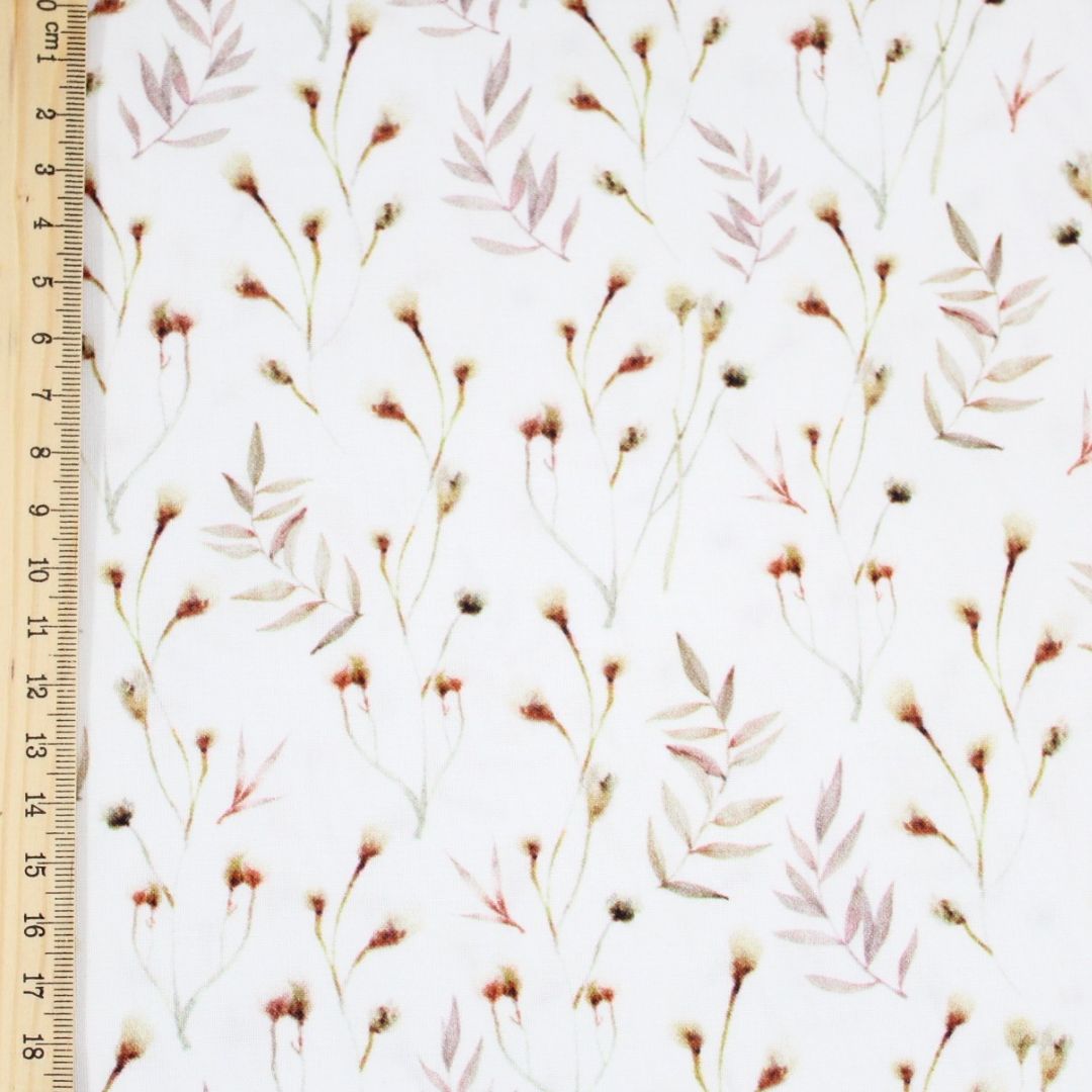 Baumwollstoff Mamma Cipollina exklusives Design Herbstwiese