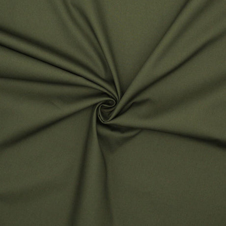 Hochwertige Baumwollpopeline in Khaki