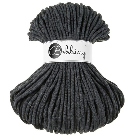 Bobbiny Premium Kordel 5mm 100 Meter Charcoal