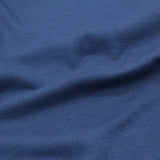 Weicher und elastischer Bündchenstoff in Jeansblau