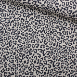 Canvas Stoff in Leinen-Optik | Leopardenmuster