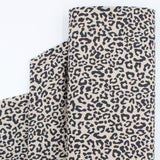 Canvas Stoff in Leinen-Optik | Leopardenmuster
