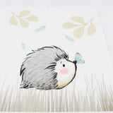 Panel aus Canvas – Igel mit Schmetterling | 39x28 cm