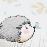 Panel aus Canvas – Igel mit Schmetterling | 39x28 cm