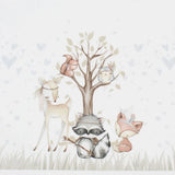 Panel aus Canvas – Waldfreunde | 36,5x43 cm