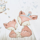 Panel aus Canvas – Zwei Füchse und Eule | 46x38,5 cm