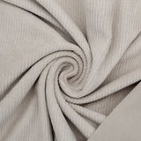 OEKO-TEX zertifizierter Cord Jersey in Sandbeige, ideal für deine Nähprojekte wie Hosen, Kleider oder Kissenbezüge.