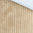 Velour Polsterstoff in Cord-Optik mit breiten Rippen – Nahaufnahme | Kamelbraun