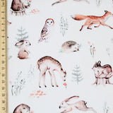 French Terry Waldfreunde Winter | Weiß