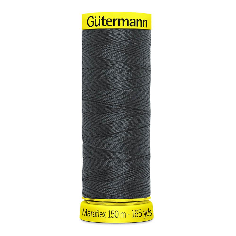 Maraflex Nähfaden - elastischer Nähfaden für hochelastische Nähte, hergestellt aus 100% PBT mit Micro Core Technology, ideal für Bekleidung. Grau