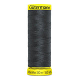Maraflex Nähfaden - elastischer Nähfaden für hochelastische Nähte, hergestellt aus 100% PBT mit Micro Core Technology, ideal für Bekleidung. Grau