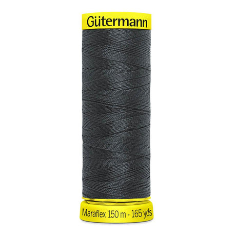 Maraflex Nähfaden - elastischer Nähfaden für hochelastische Nähte, hergestellt aus 100% PBT mit Micro Core Technology, ideal für Bekleidung. Grau