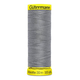 Maraflex Nähfaden - elastischer Nähfaden für hochelastische Nähte, hergestellt aus 100% PBT mit Micro Core Technology, ideal für Bekleidung. Grau