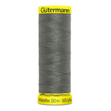 Maraflex Nähfaden - elastischer Nähfaden für hochelastische Nähte, hergestellt aus 100% PBT mit Micro Core Technology, ideal für Bekleidung. Grau