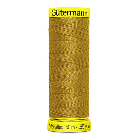 Maraflex Nähfaden - elastischer Nähfaden für hochelastische Nähte, hergestellt aus 100% PBT mit Micro Core Technology, ideal für Bekleidung. Curry