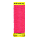 Maraflex Nähfaden - elastischer Nähfaden für hochelastische Nähte, hergestellt aus 100% PBT mit Micro Core Technology, ideal für Bekleidung. Neonpink