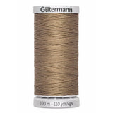 Gütermann Nähfaden Extra Stark 100 m - reißfester Nähfaden für Jeansstoffe, Planen und Leder, waschbar bis 95 °C, erhältlich in Braunbeige
