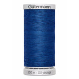 Gütermann Nähfaden Extra Stark 100 m - reißfester Nähfaden für Jeansstoffe, Planen und Leder, waschbar bis 95 °C, erhältlich in Blau