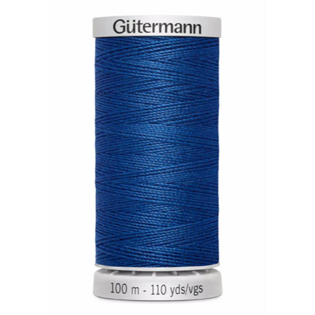 Gütermann Nähfaden Extra Stark 100 m - reißfester Nähfaden für Jeansstoffe, Planen und Leder, waschbar bis 95 °C, erhältlich in Blau