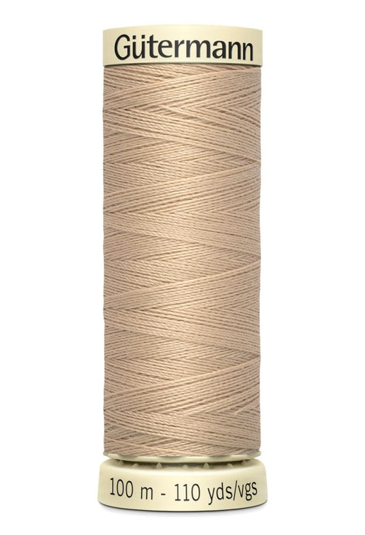 Gütermann Allesnähgarn 100 Meter/Spule, Farbe nr. 186, Beige