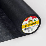 Bügeleinlage H180 Schwarz von Vlieseline in Originalverpackung – leichte, feine Einlage für Jacken, Kragen und Manschetten.