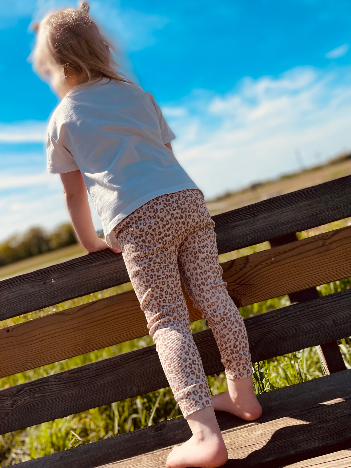 Rippstrick Jersey Stoff Leopardenmuster