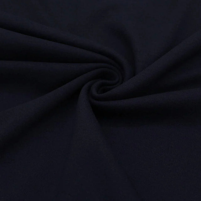 Weicher Interlock Jersey in nachtblau | Nahaufnahme