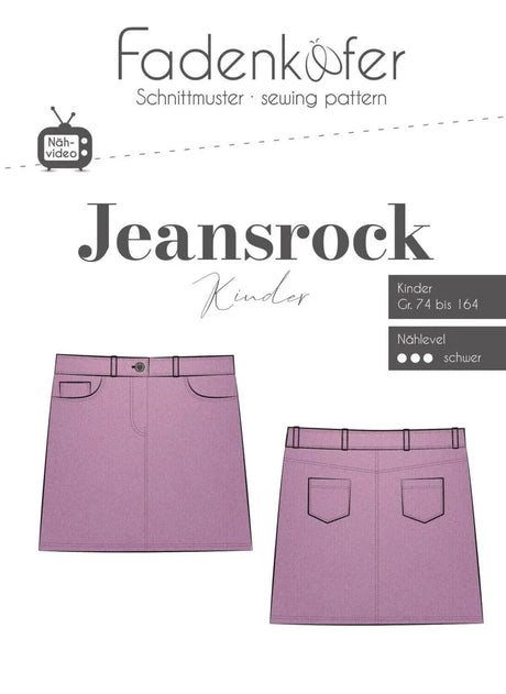 Jeansrock Kinder Schnittmuster