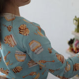 Nähbeispiel Longsleeve Shirt aus Jersey mit Honig