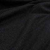 Jersey Stoff in Jeansoptik als Meterware – Detailaufnahme der Struktur und Farbe