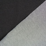 Jersey Stoff in Jeansoptik in Schwarz mit Rückseite