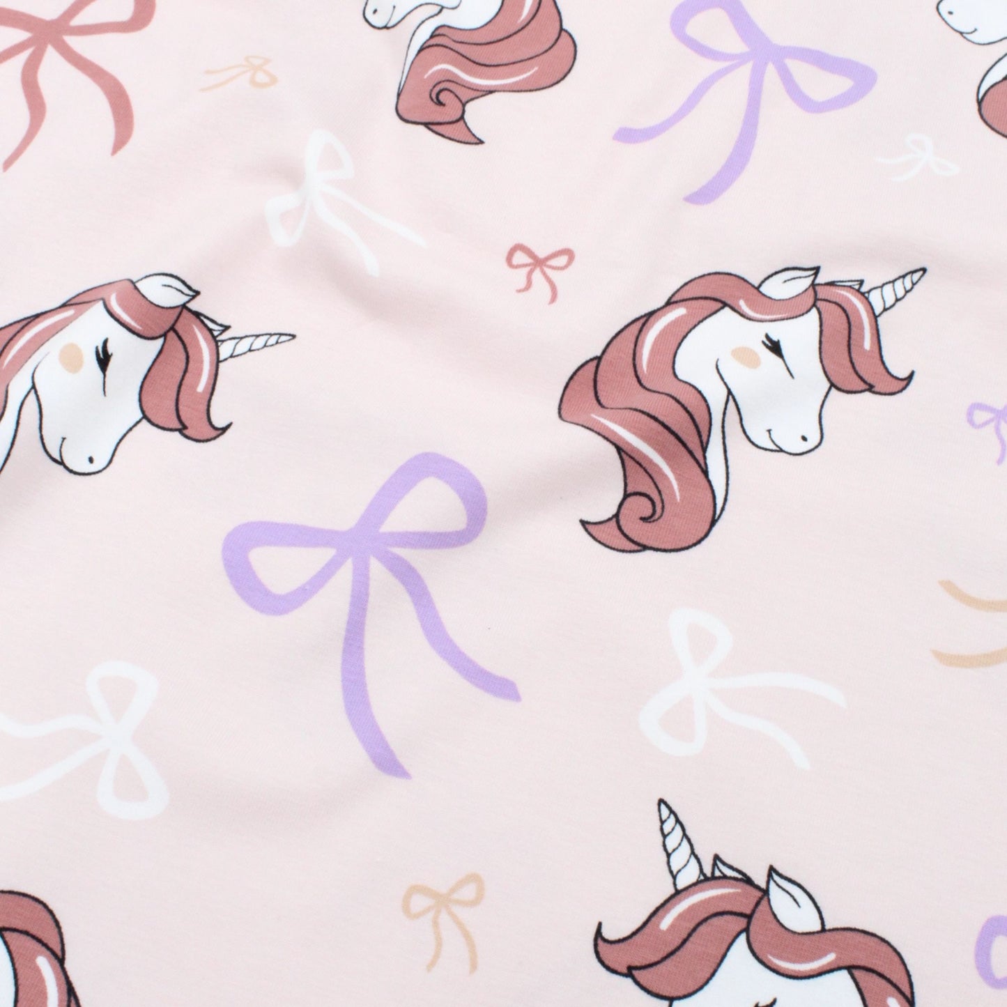 Einhorn Jersey Stoff für Kinderkleidung Shirt Kleid DIY Nähprojekt