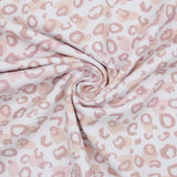 Weicher Jersey Leoparden Flecken Leoprint Beige