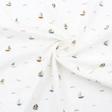 Jersey Stoff Segelboote