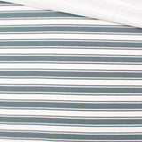 Jersey Stoff Streifen | Taubenblau