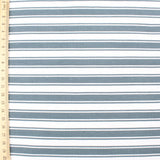 Jersey Stoff Streifen | Taubenblau