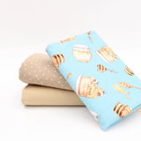 Jersey Stoff Bienen und Honig