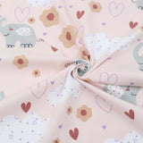 Jersey Stoff Elefanten