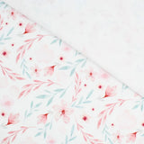 Jersey Meterware mit Blumenmuster – atmungsaktiver Baumwollstoff für stylische Kinderoutfits