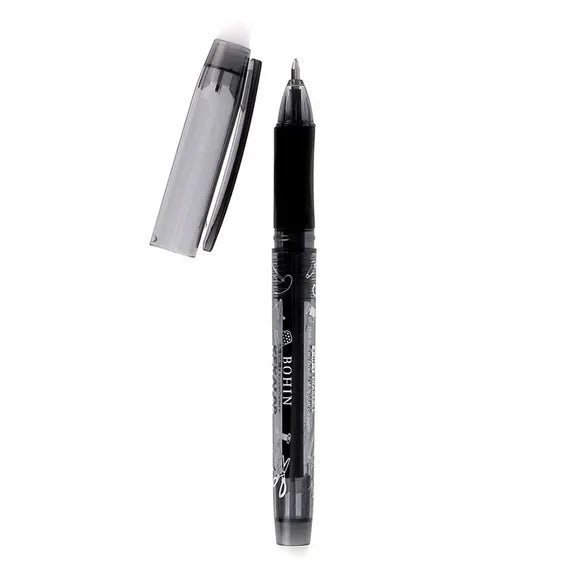 BOHIN Kekalor 2-in-1 löschbarer Stift in Rot und Schwarz für Nähen, Quilten und Stickerei