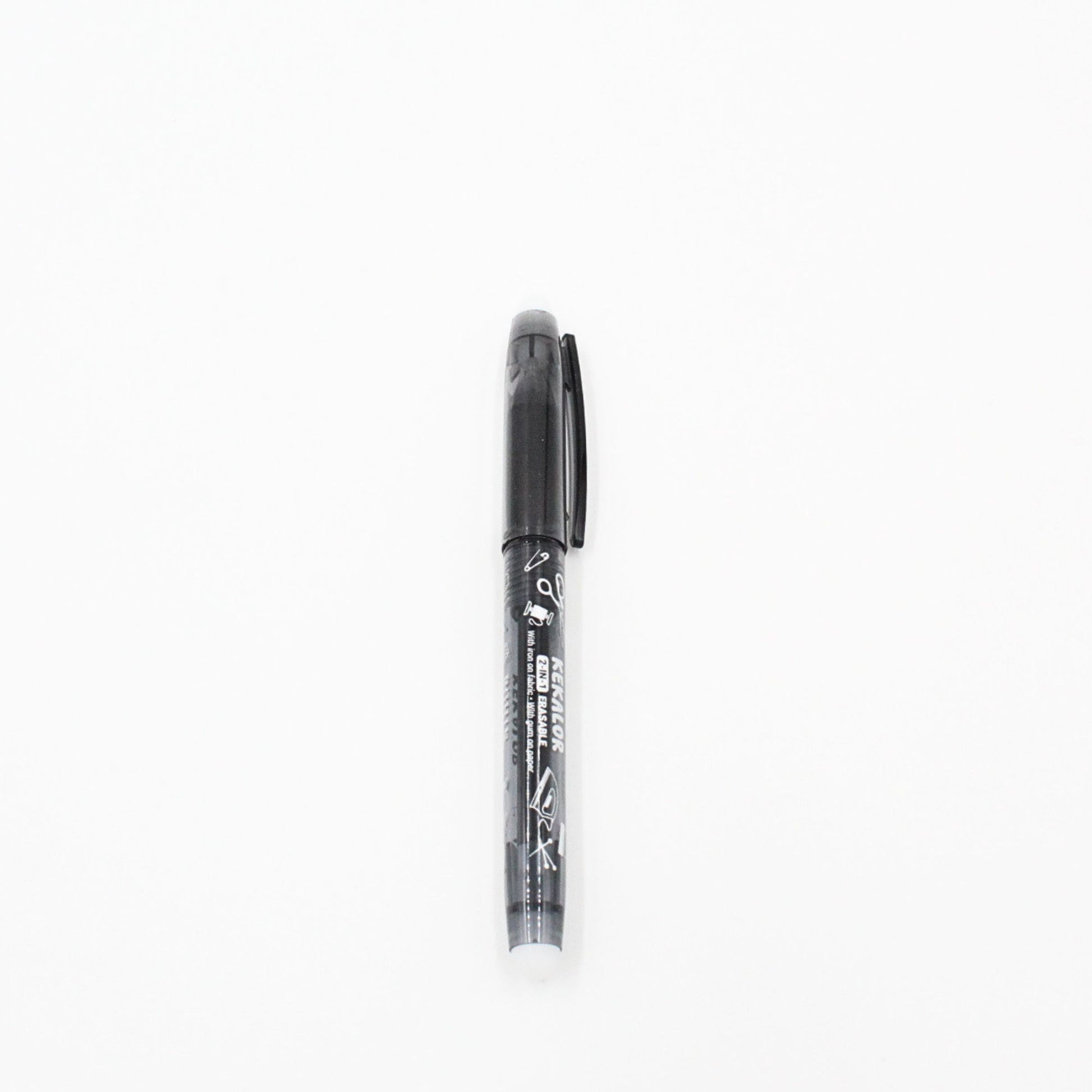 BOHIN Kekalor Stift Markierungen vor und nach dem Entfernen durch Bügelhitze