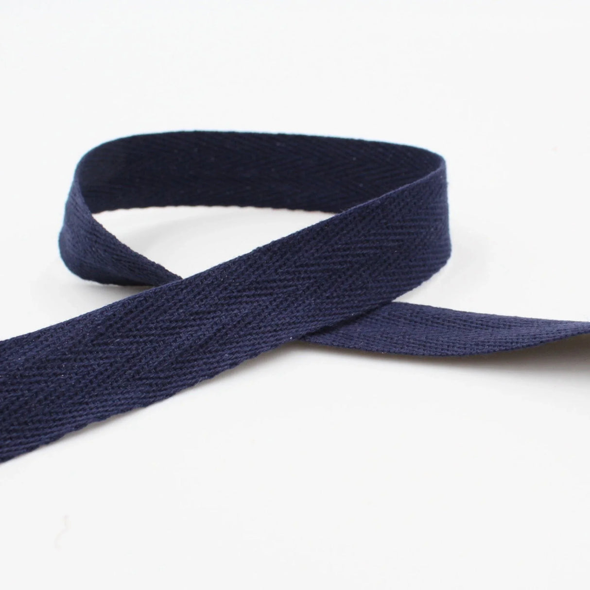 Köperband in Marineblau