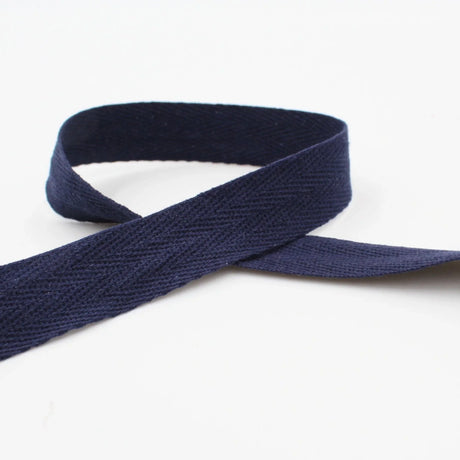 Köperband in Marineblau