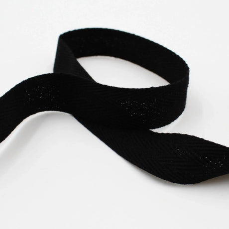Köperband in Schwarz
