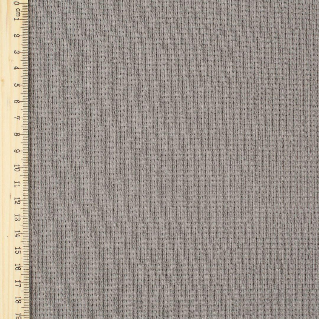Waffeljersey in Taupe mit Lineal